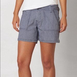 Prana Tess Shorts Blue & White Striped Size 6